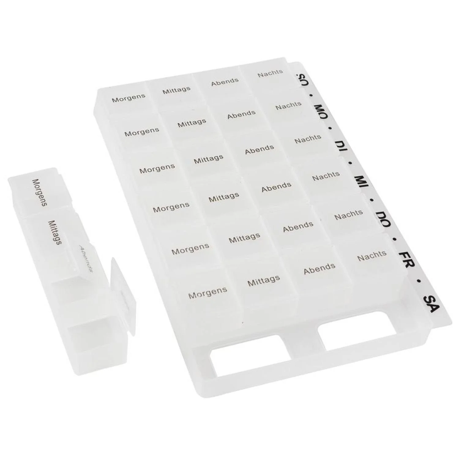 BURI – Pillenbox für 7 Tage mit herausnehmbaren Tagesfächern